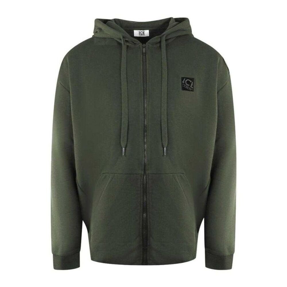 Ice Iceberg Mens Full Zip Hoodie / Green